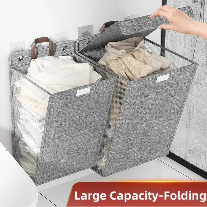 Cesta plegable de almacenamiento ropa para colgar pared