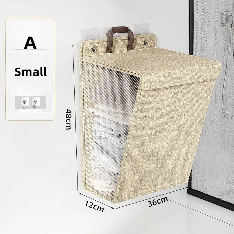 Cesta plegable de almacenamiento ropa para colgar pared