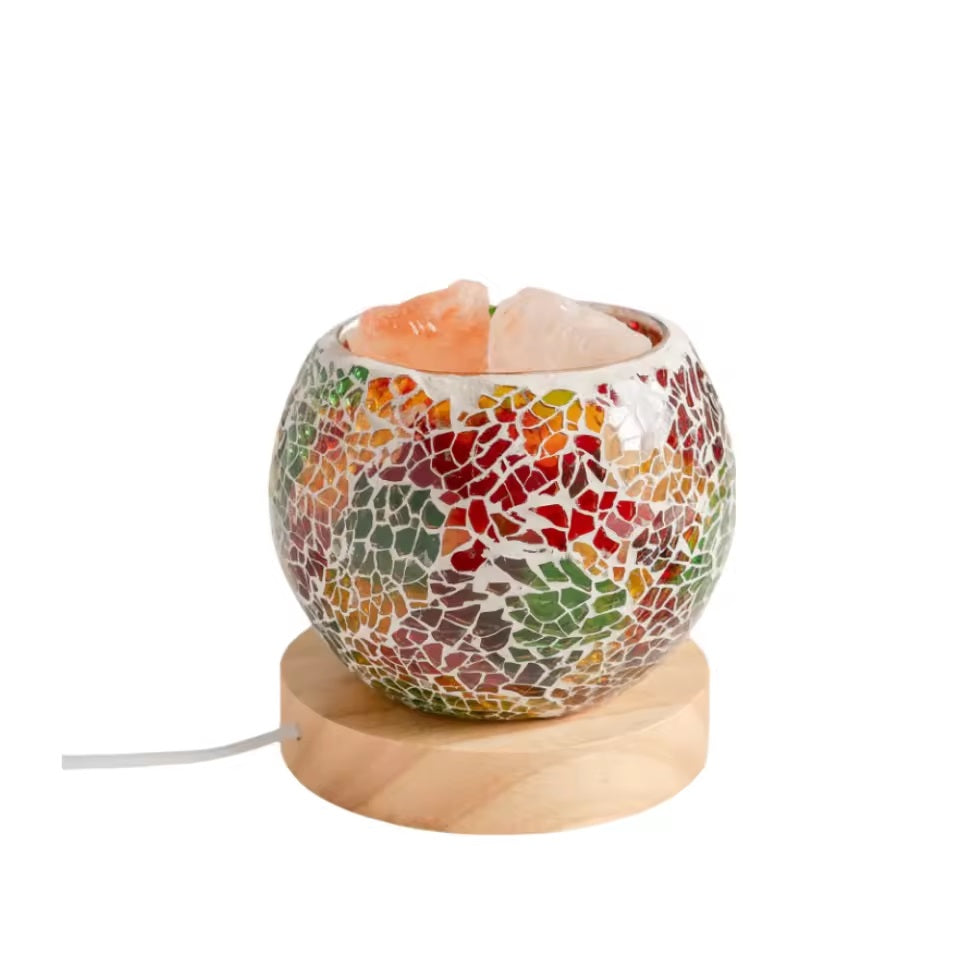 Lampara Aromatizadora De Sal Himalaya Carga Usb + Escencia