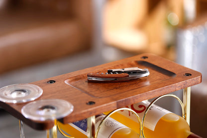 Bodeguera Organizador de Madera para Botellas de Vino + Regalo