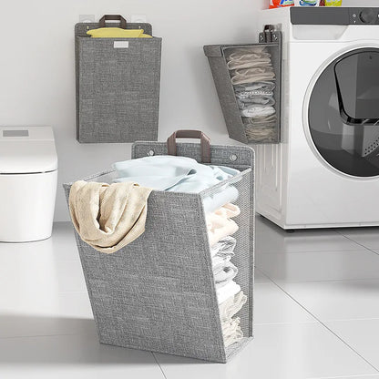 Cesta plegable de almacenamiento ropa para colgar pared