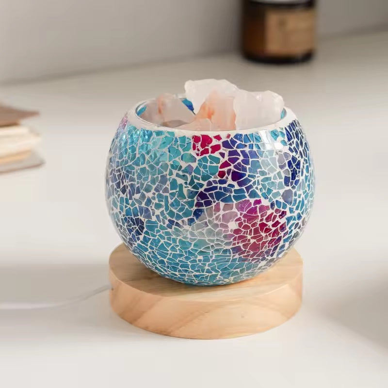 Lampara Aromatizadora De Sal Himalaya Carga Usb + Escencia