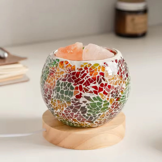 Lampara Aromatizadora De Sal Himalaya Carga Usb + Escencia